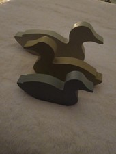 Superior Wooden 3 Set Of Ducks