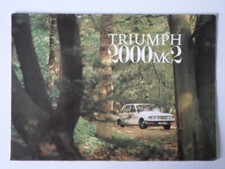 TRIUMPH 2000 MK.2 SALOON & ESTATE orig 1971 UK Mkt Sales Brochure - Mark 2