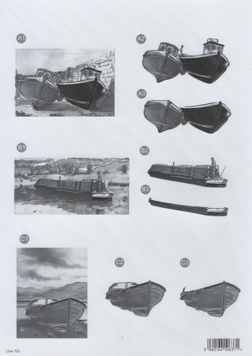 Fishing boats canal barge - fishing, &