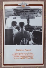 The Lockheed TriStar, Captain's Report Flight Testing , A 1970's Fold Out