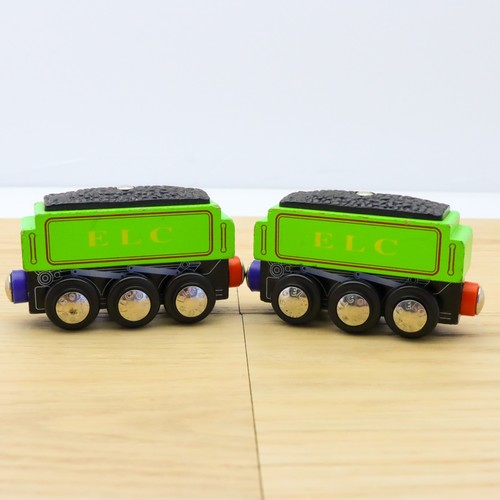 Wooden train track - elc, green