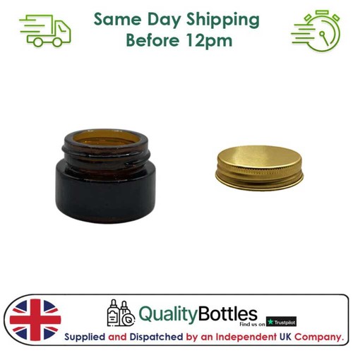 5ml amber glass jar with - 5ml,