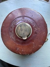 Vintage John Rabone & Sons 50ft Leather Tape Measure No.251 Brass Winder c1920s