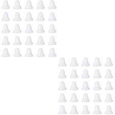  2 PCS Polystyrene Bells Mini Hand Baubles for Crafting DIY Jingle Mold