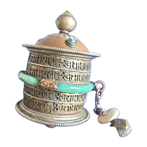 Vintage tibetan prayer wheel - vintage,
