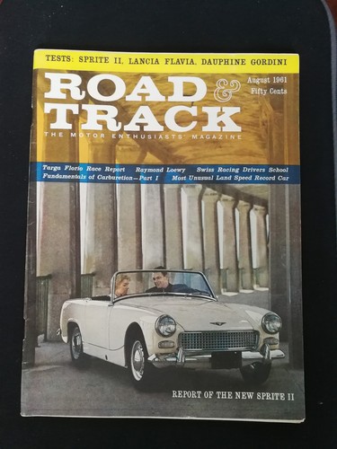 Road track magazine august - track,