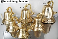 Solid brass ship - brass, bell,
