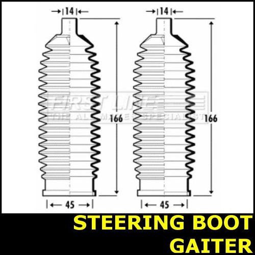 Steering boot gaiter - boot, fits