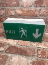 Emergency Exit Light Box With Arrow 6W Green Fire