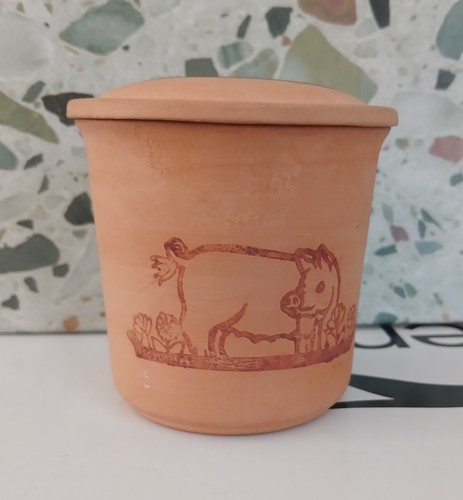 Pottery parsley jar with - parsley,