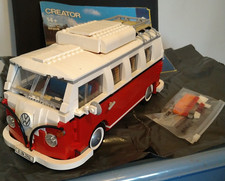 Building Bricks Creator Volkswagen Camper Van  EXPERT Non-LEGO Incomplete