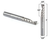 1/4" Diameter O Flute Upcut
