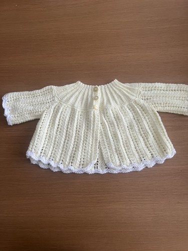 Hand knitted matinee - knitted,