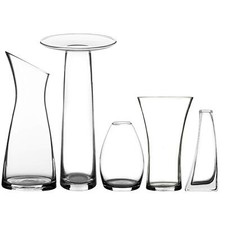 Glass Flower Vase Clear Display Bouquet Foliage Bud Posy Peony Flare 13-30cm