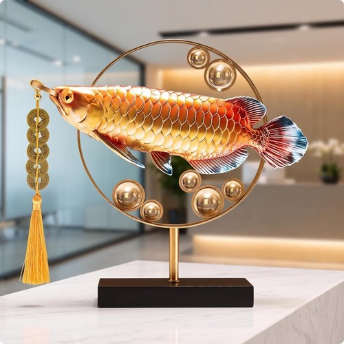 Arowana fish ornament feng - arowana,