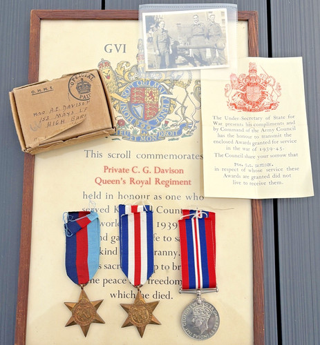 Ww2 medal group casualty - ww2,