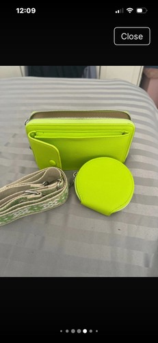 Green across body bag - green, /purse