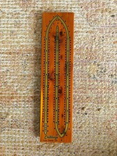 Vintage Cribbage Wooden Board