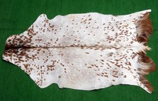 New Goat hide Rug Hair on Area Rug Size 40"x 24" Animal Leather Goat Skin SA-820