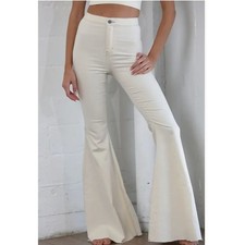 BLANK PAIGE Cream High Waisted