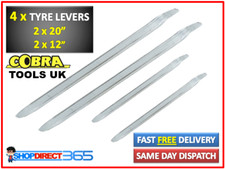 4 Tyre Levers 2x 12" LEVER & 2x 20" LEVER Heavy Duty Drop Forged Car Van Bike UK