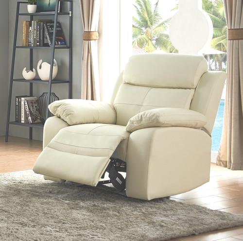 Cream leather seater 2 - cream, or