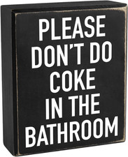 Pigort Wood Funny Bathroom