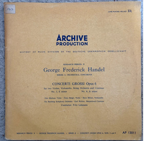 Handel concerti grossi - grossi, 6