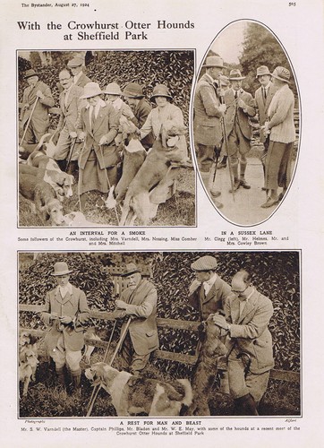 Hunting crowhurst otter hounds - crowhurst,