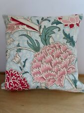 W. Morris  / Morris ‘ Cray ' 18" Cotton Cushion Cover Double-Sided. Zipped.