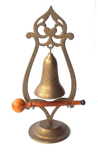 Vintage indian bell brass - bell:,