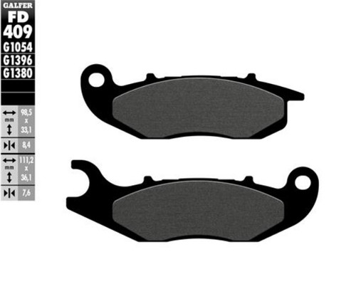 Galfer brake pads for scorpa - brake,