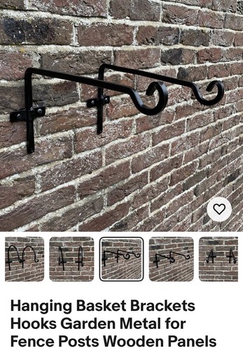 Hanging basket brackets hooks - basket,
