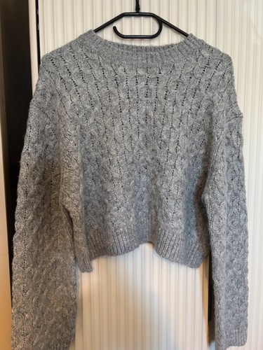 Asos grey cropped jumper - grey,