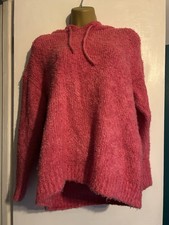 Pink Asda Knitted Hoodie Size