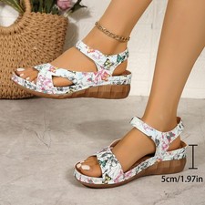 👡NEW Womens Mid Wedge Heel