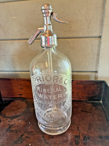 Vintage glass soda - glass,