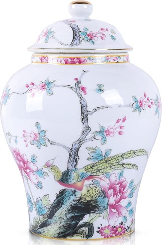Chinese ginger jar with lid - ginger,