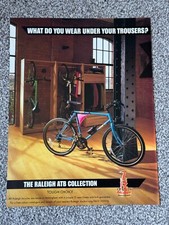 Collectable Vintage 1989 Magazine Advert Picture Raleigh ATB Bicycle Ad 80's