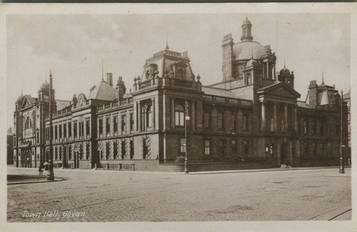 Town hall govan glasgow - town,