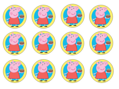 Peppa pig cupcake - 12,