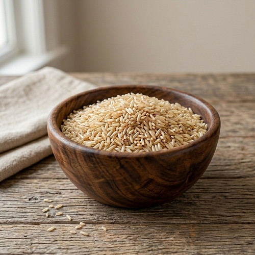 Brown basmati rice - brown, natural