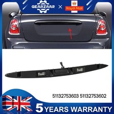Black Tailgate Trunk Boot Handle Grip Lid with Lamp For BMW Mini Cooper R56 R57