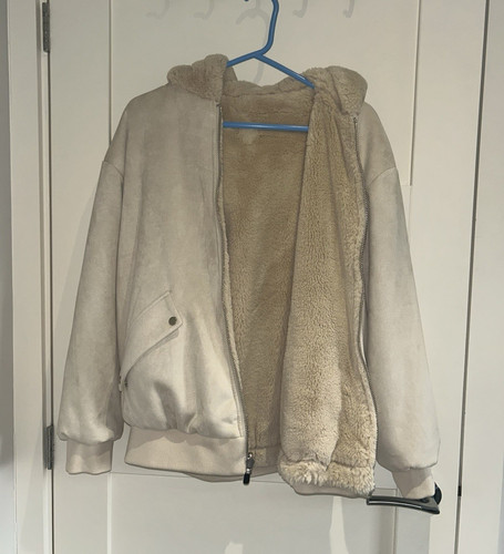 Zara women beige hooded - zara,