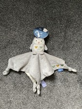 Gro Company Ollie The Owl Grey Soother Comforter Blankie Blanket Baby Hug Toy