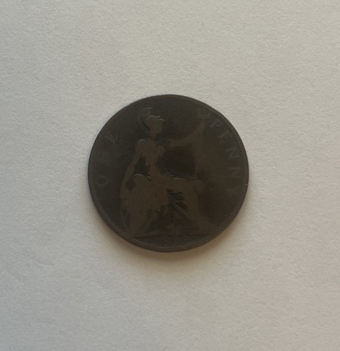1899 queen victoria one penny - 1899,