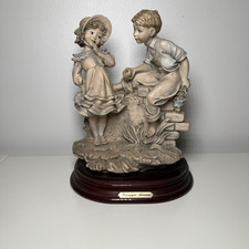 Giuseppe Armani Florence Girl and Boy Sweethearts on Wall 1993
