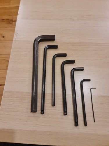 Piece allen key set hex - allen, –