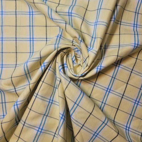 Lemon turqouise cotton tartan - turqouise,