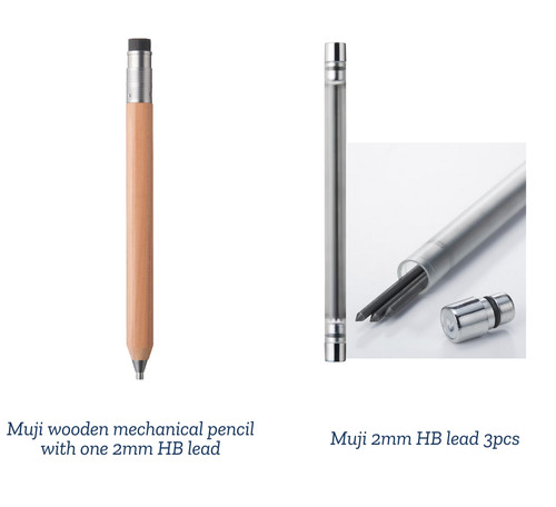 Muji wooden mechanical pencil - muji,